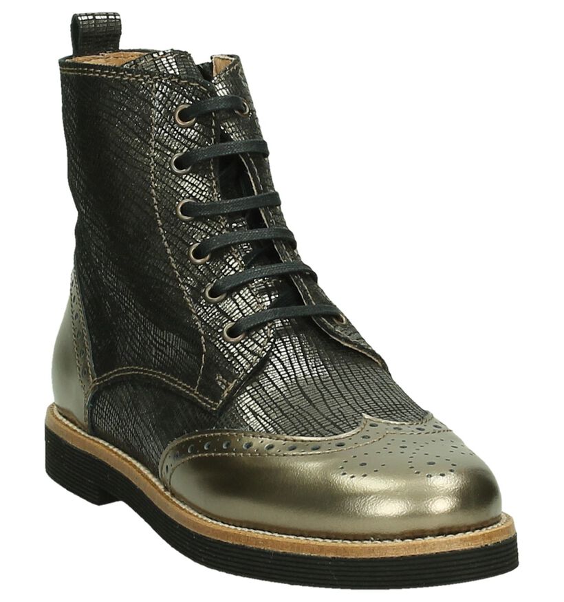 Beberlis Chaussures à fermeture à glissière et lacets  (Bronze), , pdp