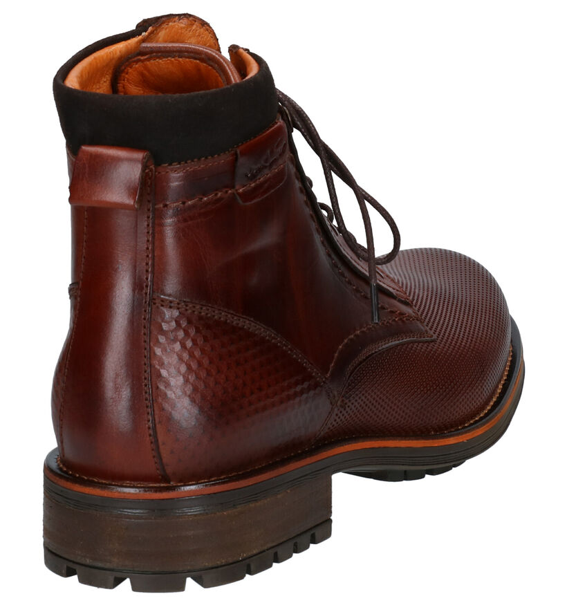 Van Lier Cognac Boots in leer (261905)