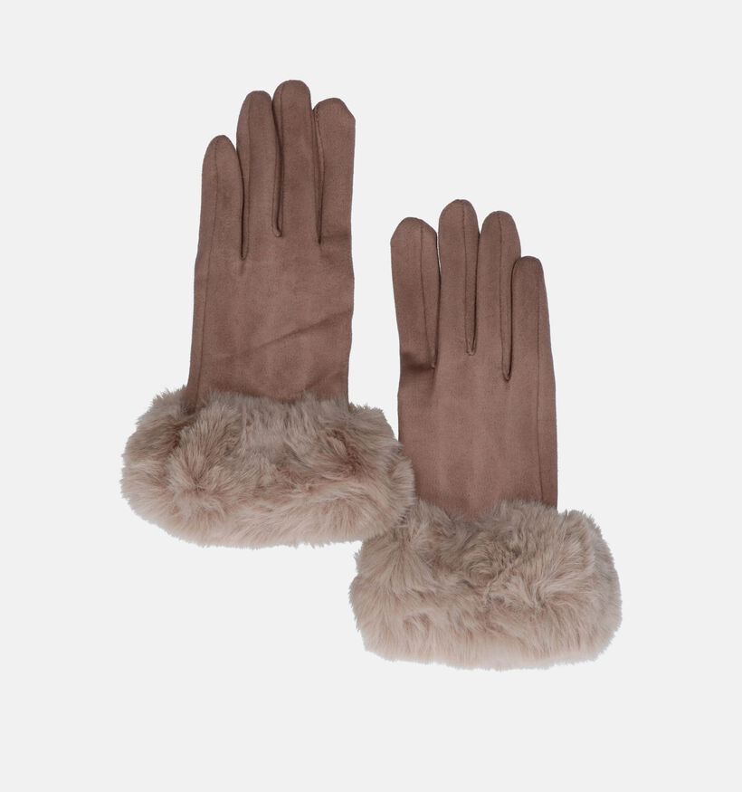 Via Limone Gants en Taupe pour femmes (345311)