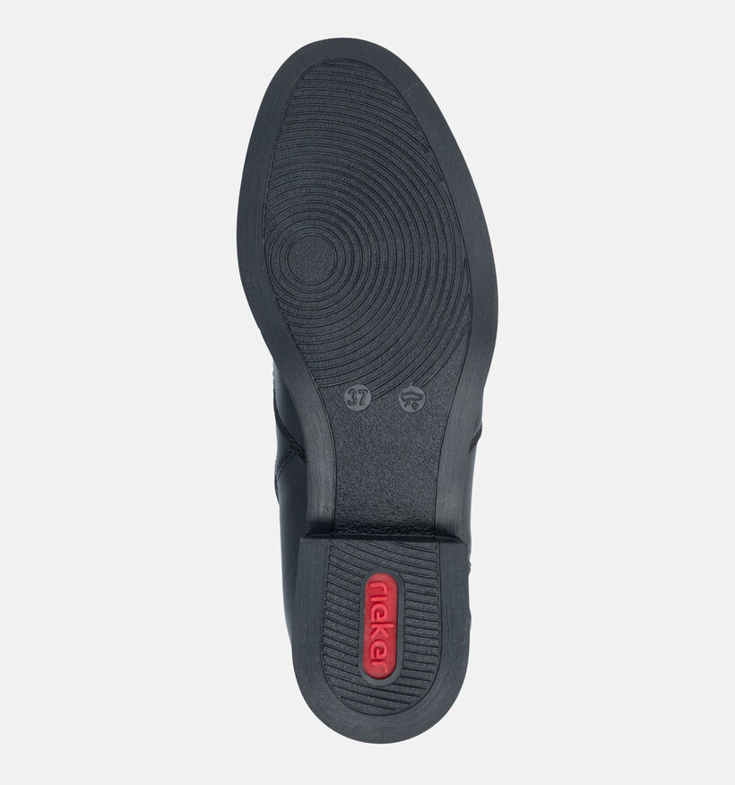 Rieker Bottines motardes en Noir pour femmes (379972) - pour semelles orthop&eacute;diques