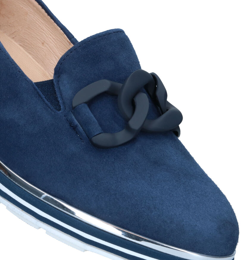 Softwaves Chaussures à enfiler en Bleu en daim (325077)