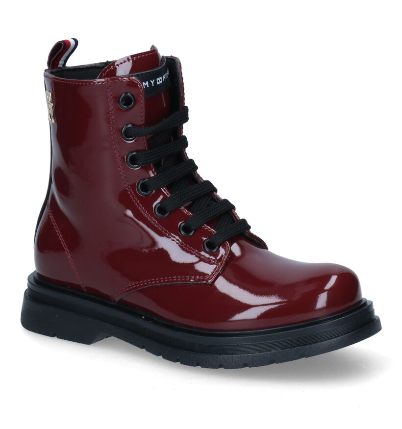 Tommy Hilfiger Bottines robustes en Bleu foncé en simili cuir (312052)