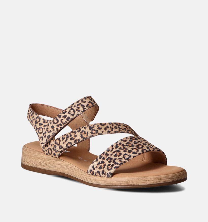 Gabor Bruine Sandalen Leopard voor dames (355059)