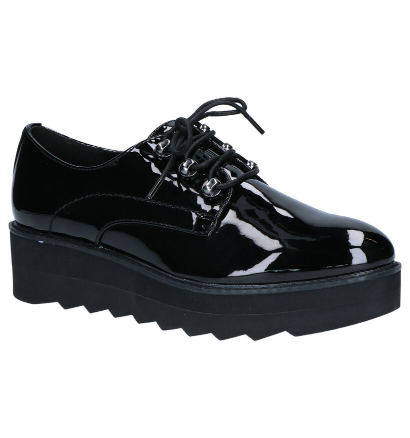 Youh! Zwarte Veterschoenen in kunstleer (255766)