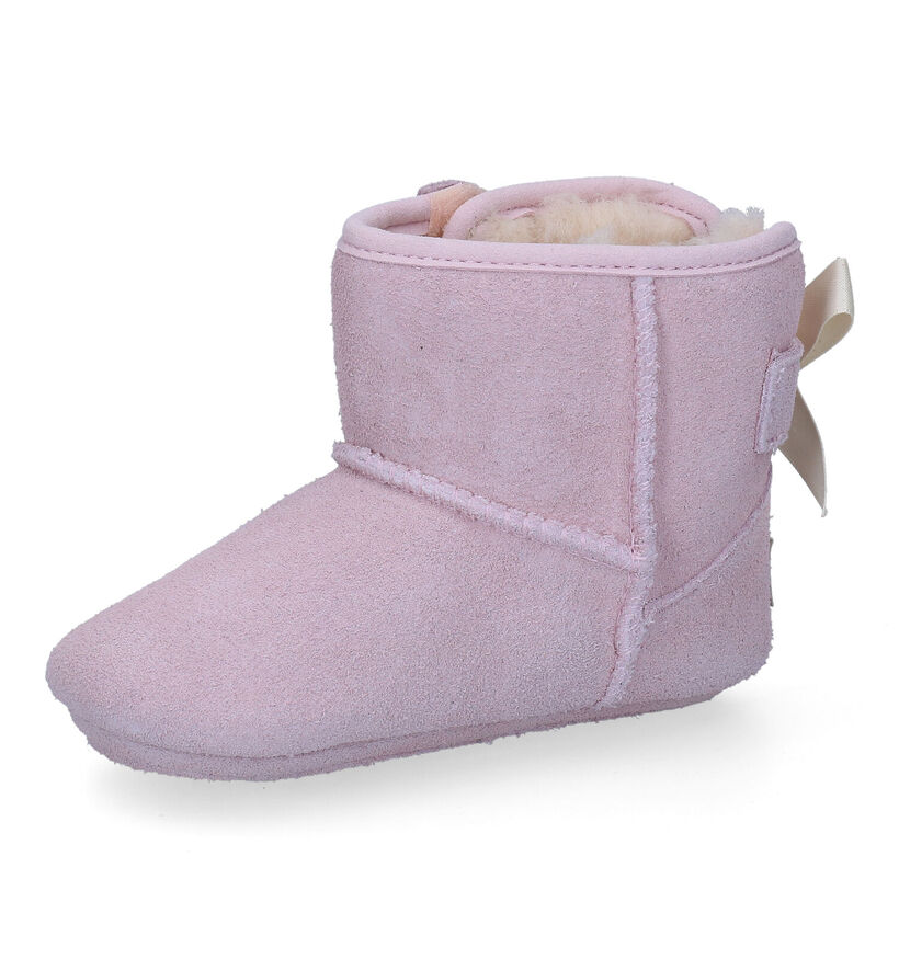 UGG Jesse Bow II Beanie Pantoufles pour bébé en Rose avec Bonnet pour filles (294878)