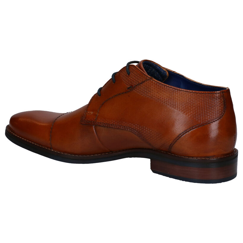 Bugatti Chaussures hautes en Cognac en cuir (281776)