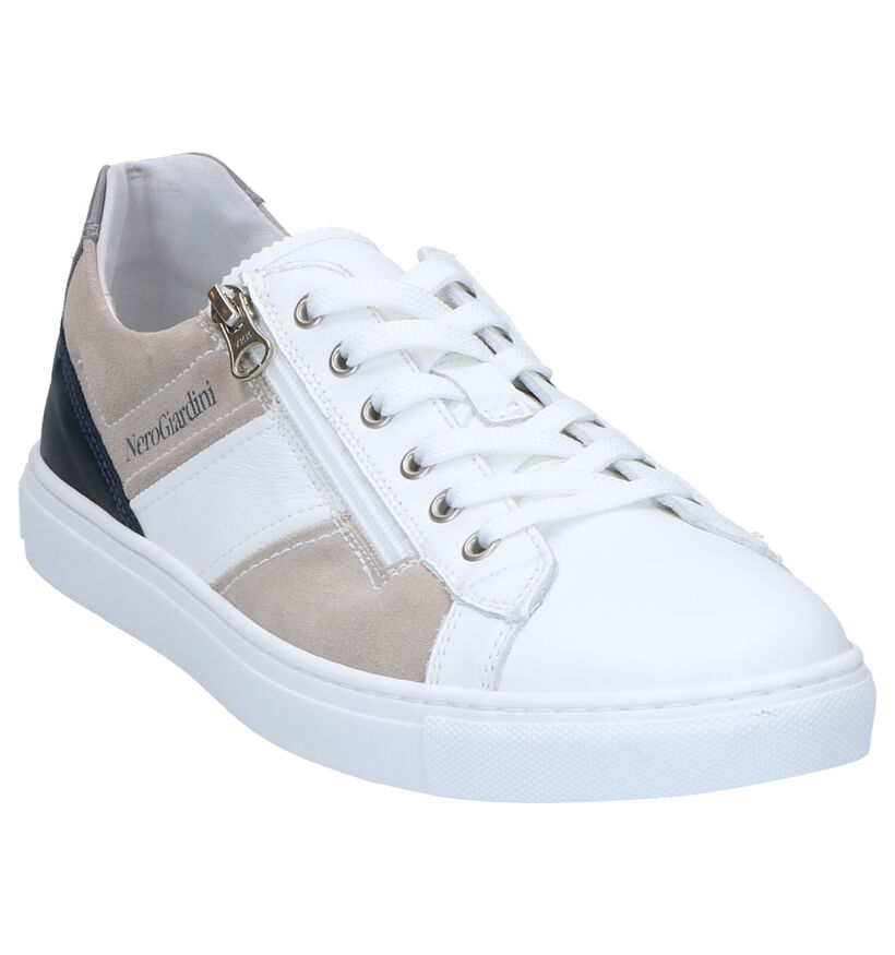 NeroGiardini Chaussures à lacets en Bleu foncé en cuir (288907)