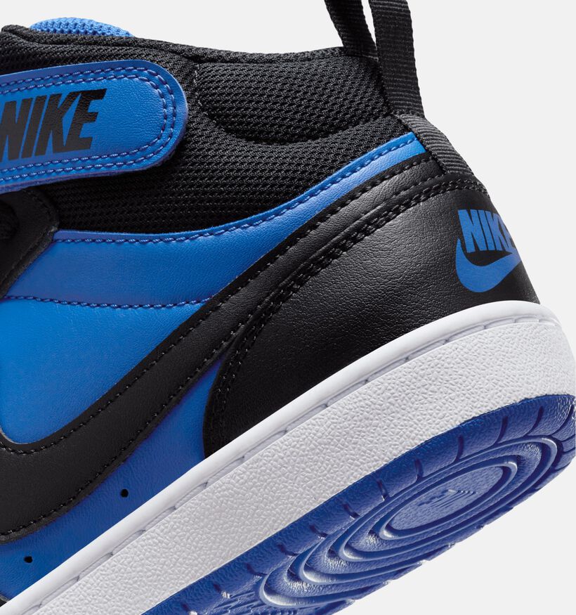 Nike Court Borough Baskets montantes en Bleu pour garçons (364592) - pour semelles orthopédiques