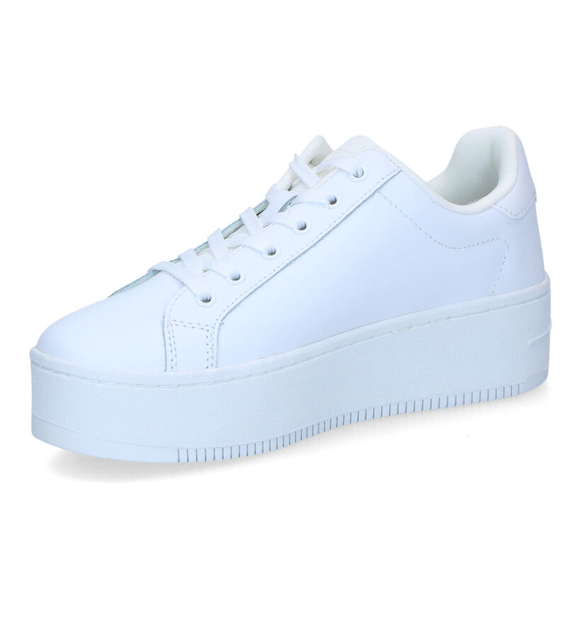 TH Tommy Jeans Flatform Baskets en Blanc pour femmes (318209) - pour semelles orthopédiques