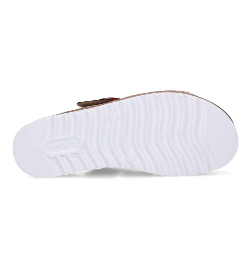 Remonte Nu-pieds pour semelles orthopédiques en Cognac pour femmes (323552) - pour semelles orthopédiques
