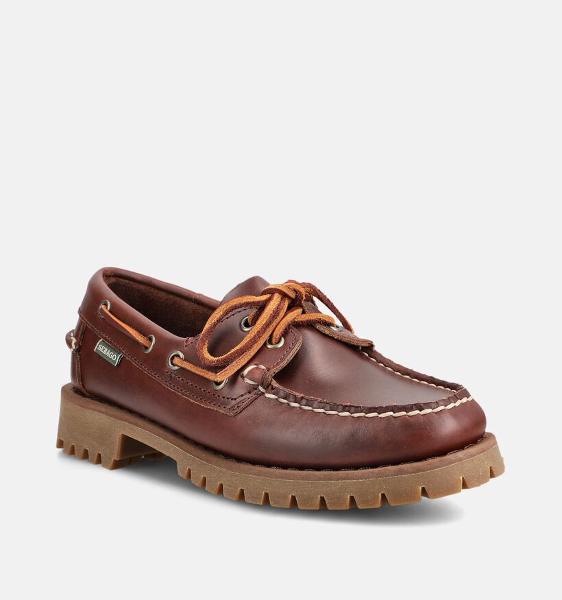 Sebago Ranger Waxy Bruine Bootschoenen voor dames (376076)