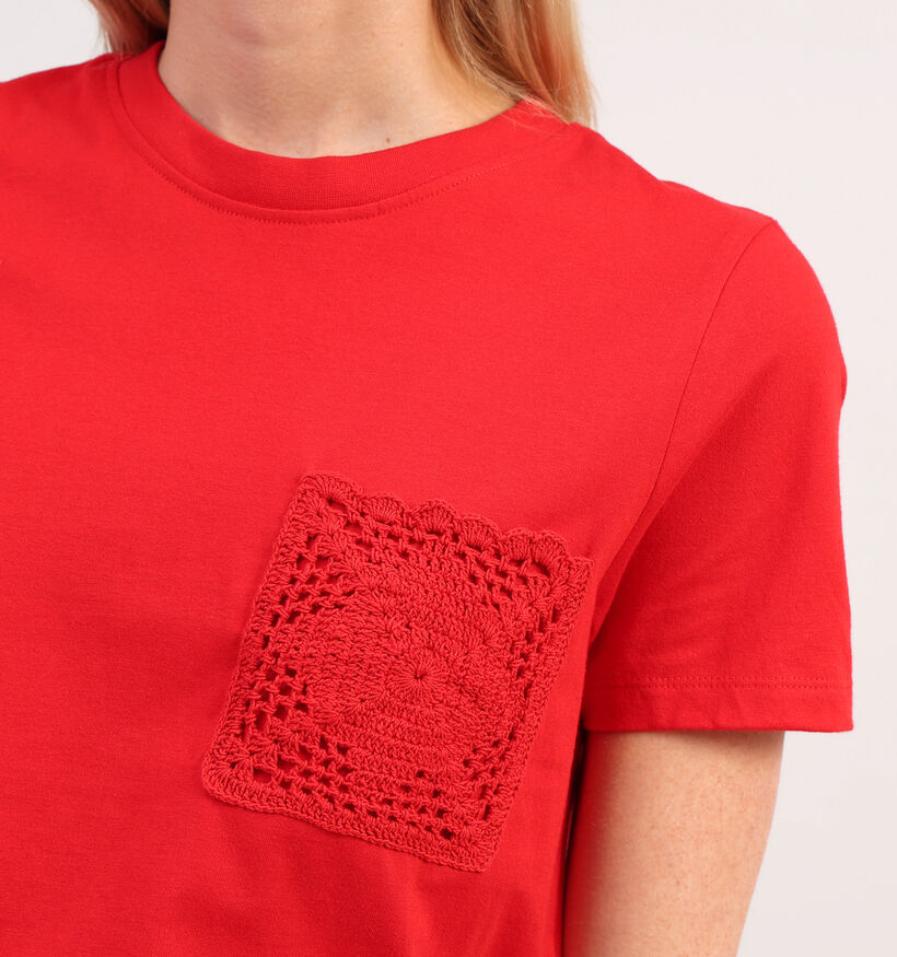 JDY Selma Rode T-shirt voor dames (359077)