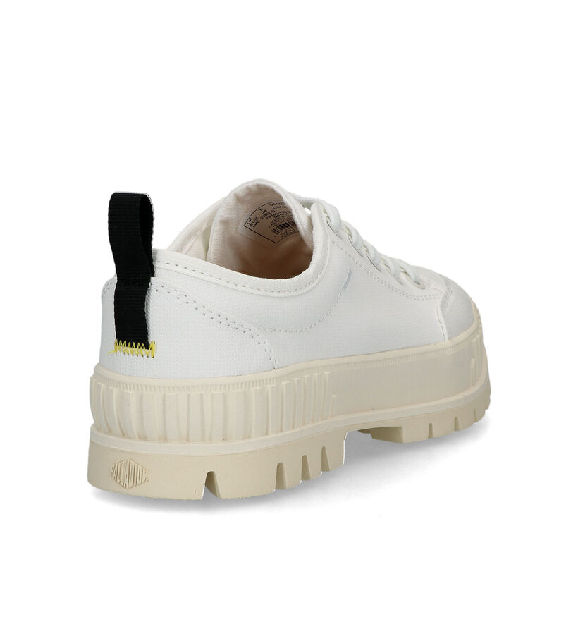 Palladium Pallashock Chaussures à lacets en Blanc pour femmes (320205) - pour semelles orthopédiques
