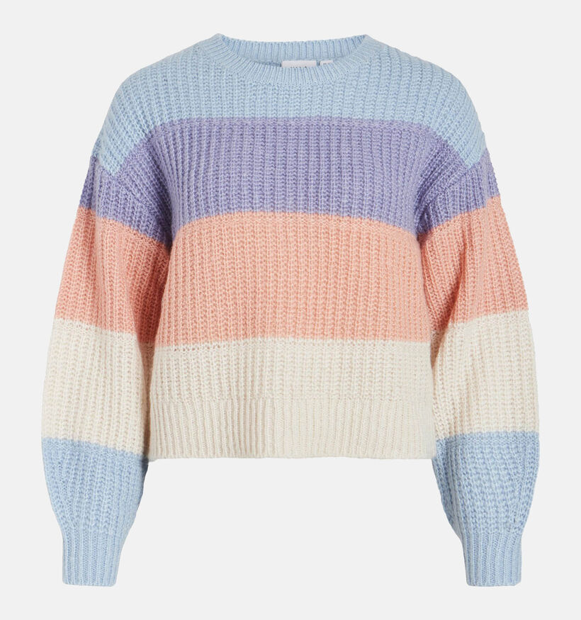 Vila Laila Blauwe Gestreepte Trui voor dames (323687)
