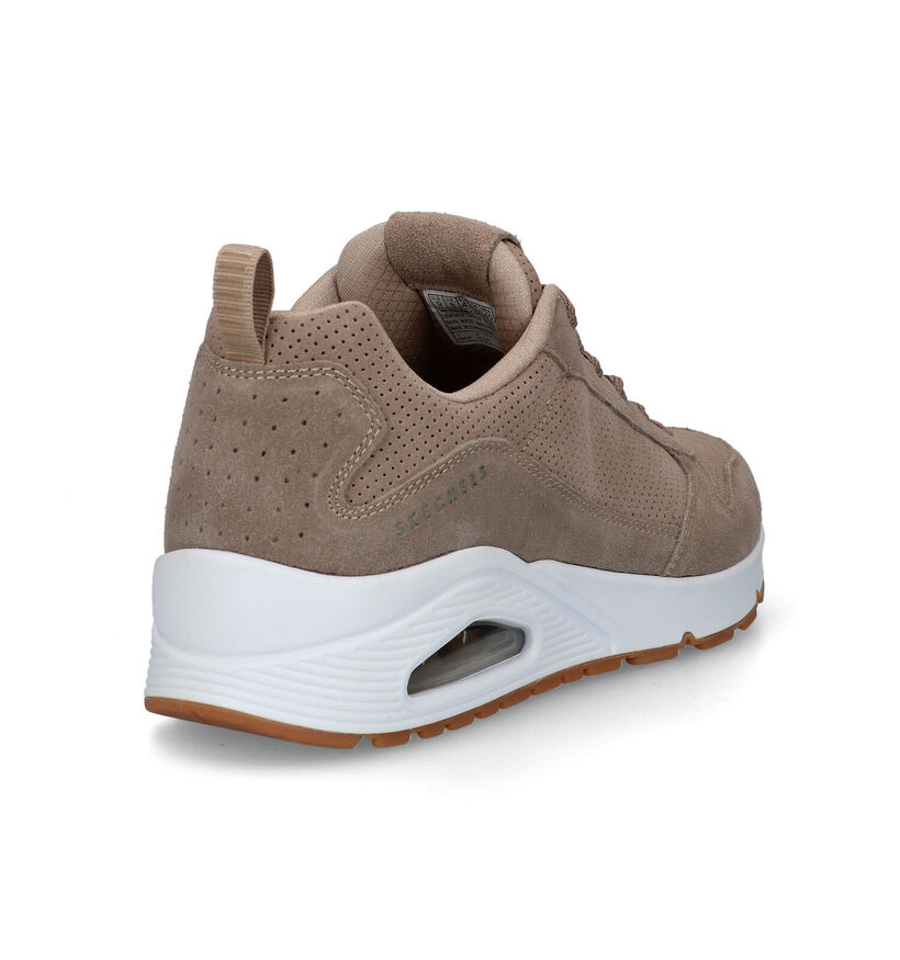 Skechers Uno Baskets en Beige en nubuck (322940)