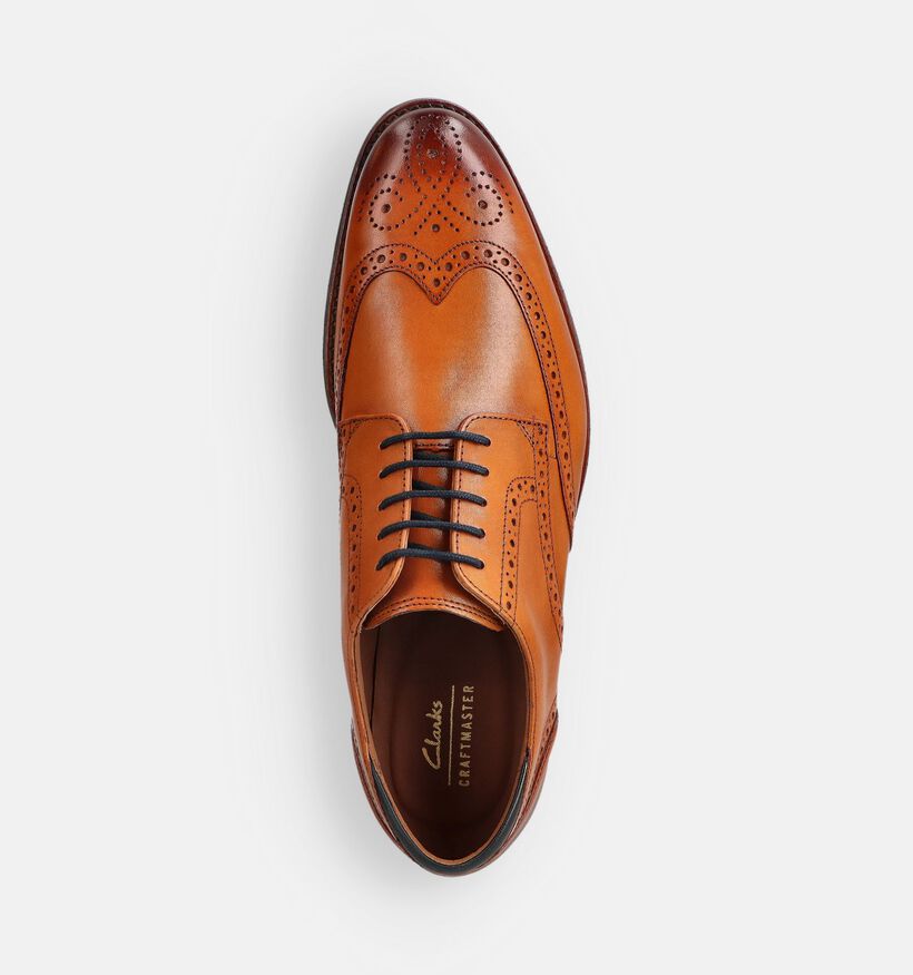 Clarks Craft Arlo Limit Cognac Veterschoenen voor heren (373332)