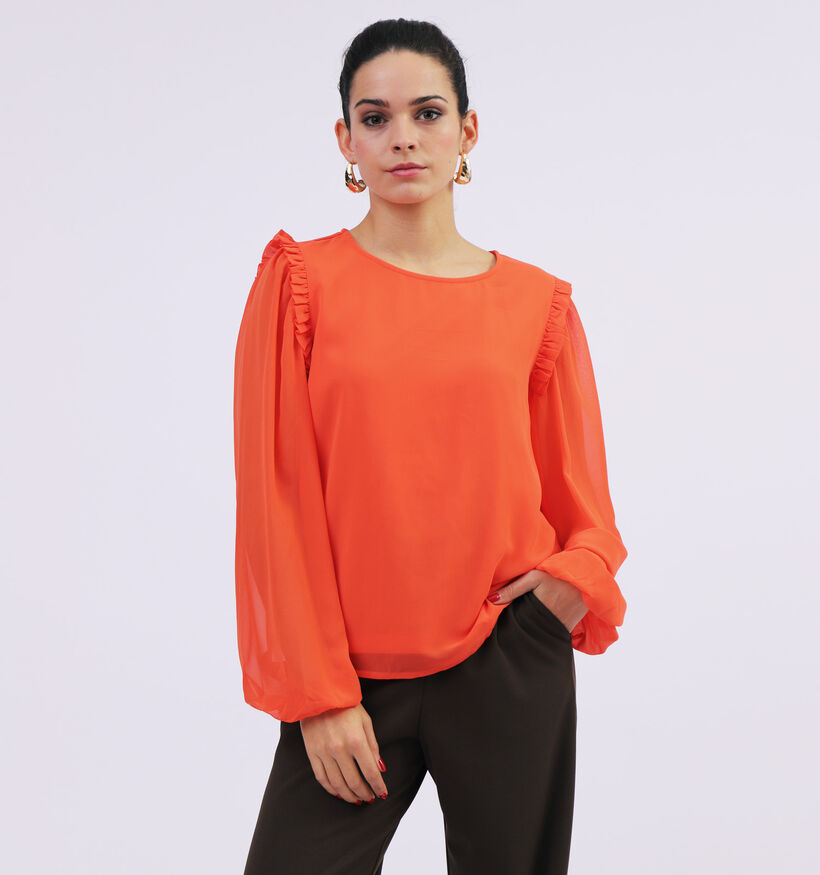 Vila Nima Blouse en Orange pour femmes (318565)