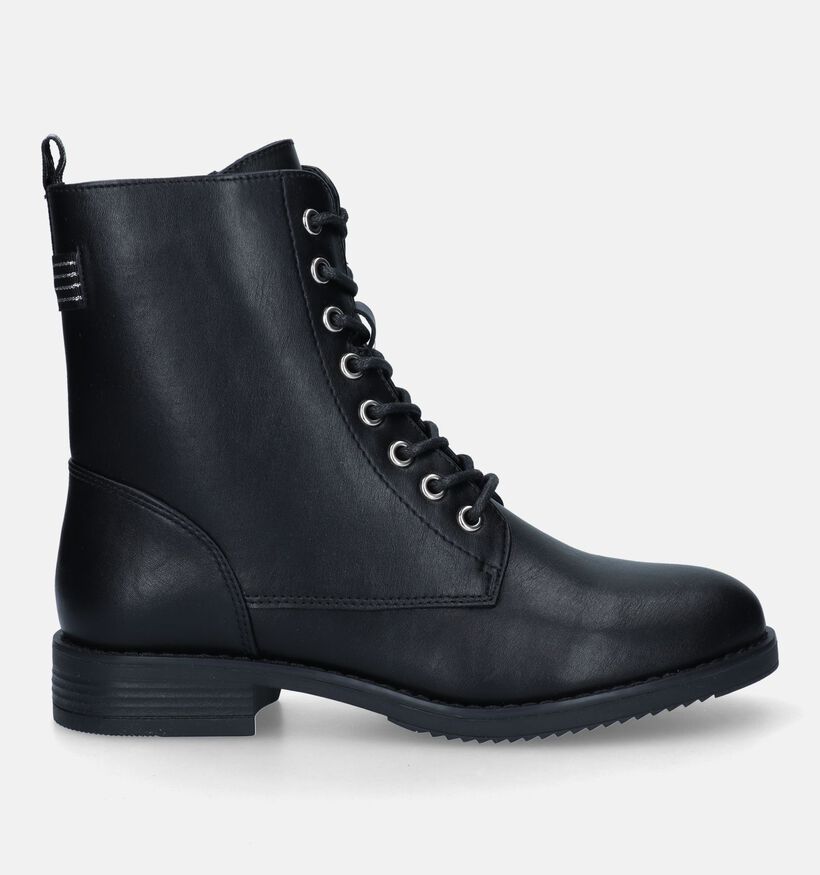 Poelman Boots à lacets en Noir pour femmes (328610)