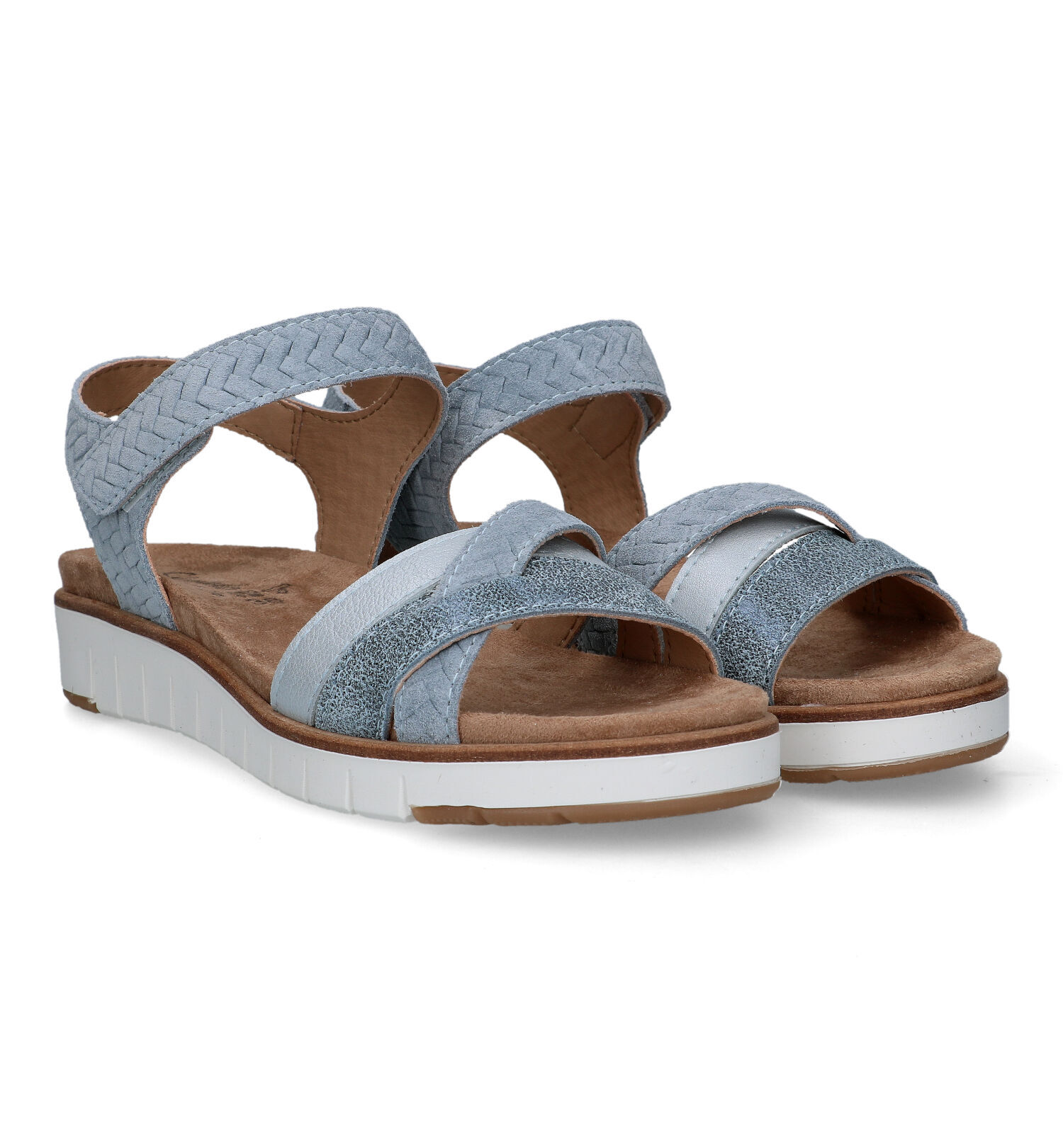 Solemade Romi Blauwe Sandalen voor Steunzolen Dames Sandalen