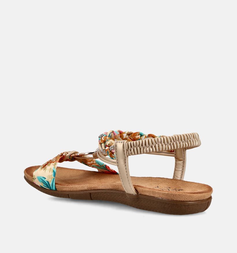 Double Heart Gouden Sandalen voor dames (373645)