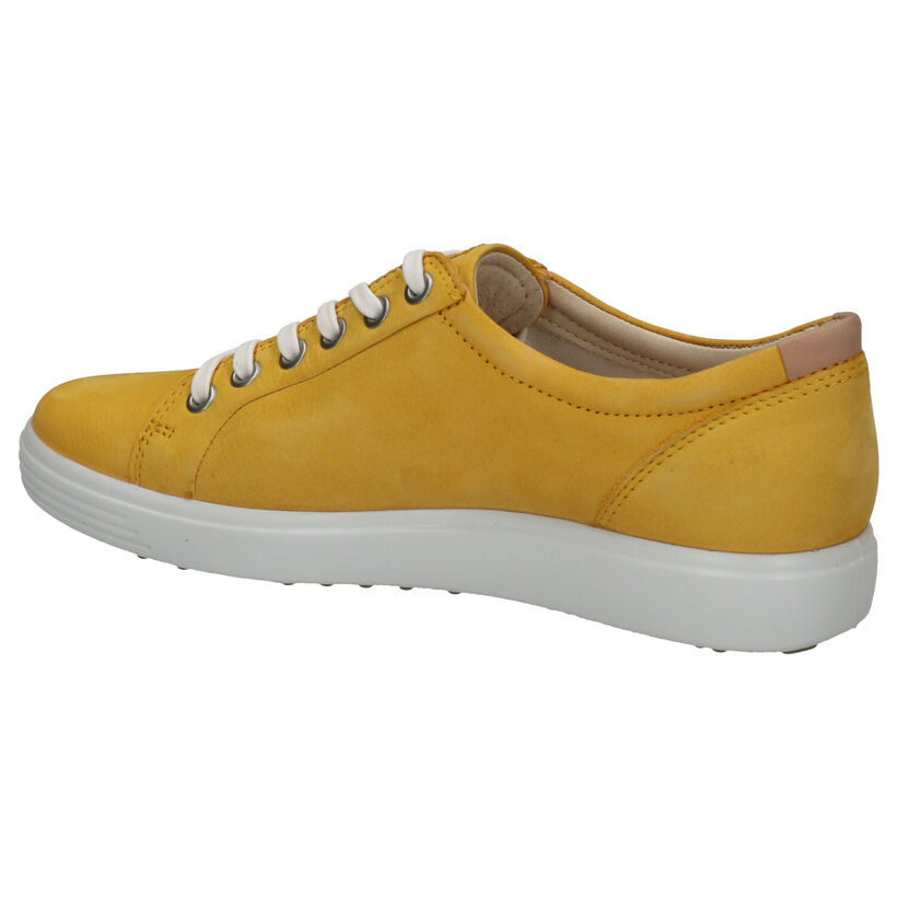 Ecco Soft 7 Blauwe Veterschoenen in leer (270017)
