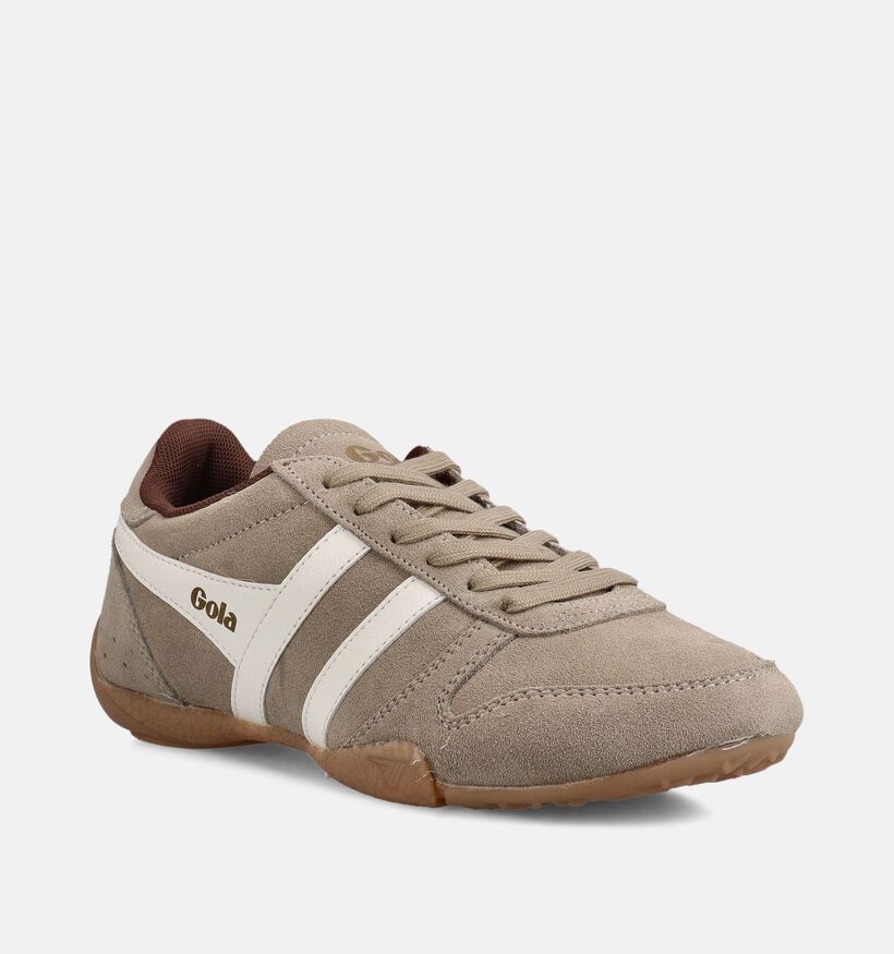Gola Chase Donkerbeige Veterschoenen voor dames (368312) - geschikt voor steunzolen