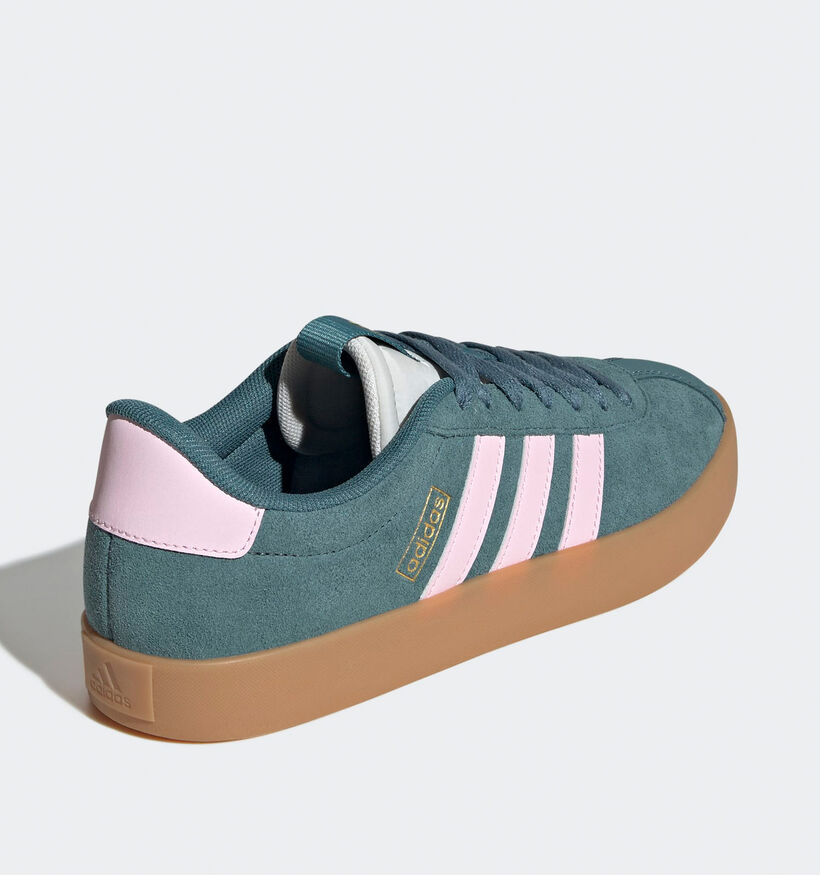 adidas VL Court 3.0 Baskets en Vert pour femmes (359449) - pour semelles orthopédiques