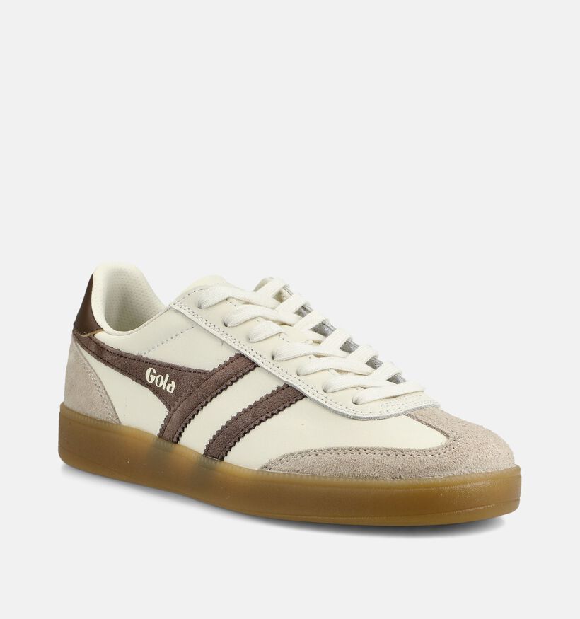 Gola Viper Leather Baskets en Beige pour femmes (377147) - pour semelles orthop&eacute;diques