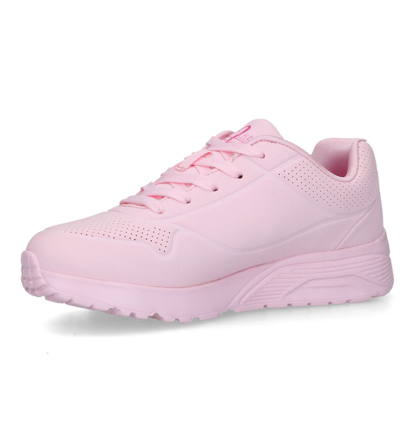 Skechers X J Goldkrown Uno Lite Baskets en Rose pour filles (334317)