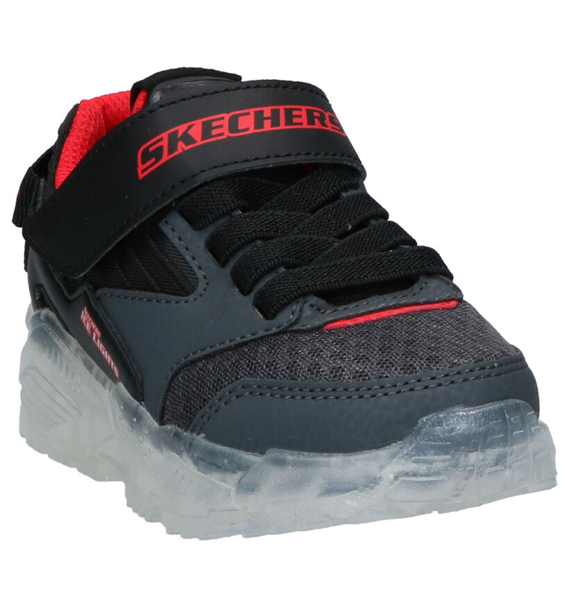 Skechers Ice Lights Zwarte Sneakers in kunstleer (277918)