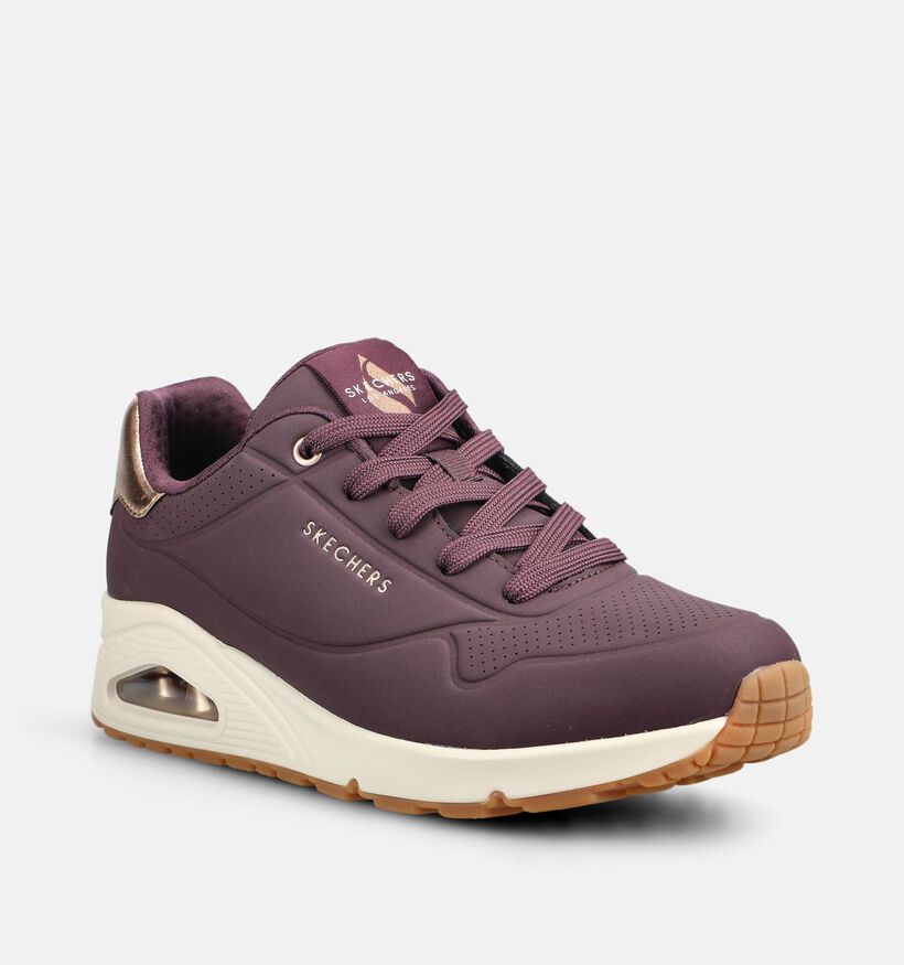 Skechers Uno Golden Air Baskets en Violet fonc&eacute; pour femmes (376922)