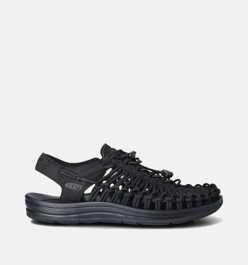 Keen Uneek Sandales plates en Noir pour femmes (356497)