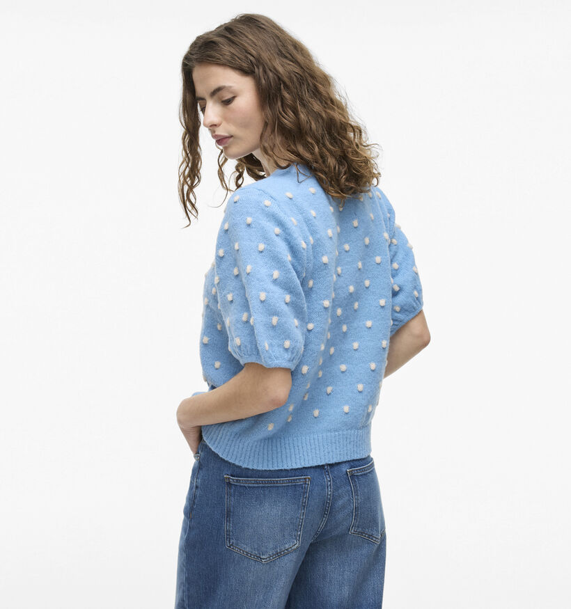 Vila Dottie Blauwe Gebreide trui voor dames (351797)