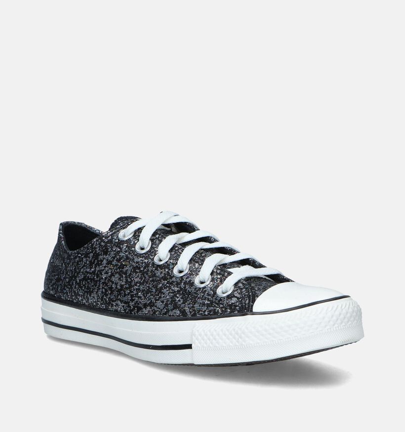 Converse CT All Star Glitter Zwarte Sneakers voor dames (348831)