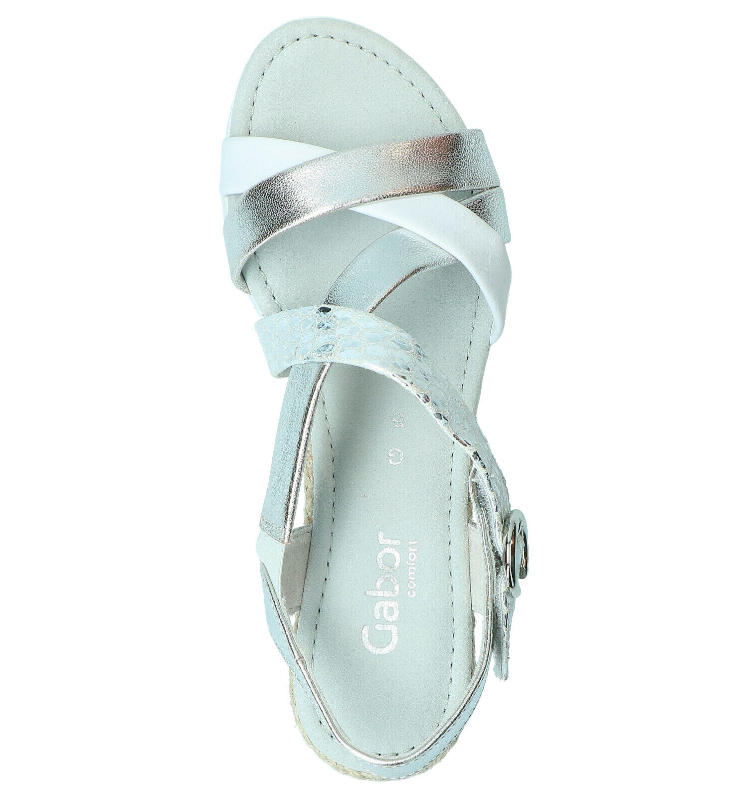 Gabor zilveren sales sandalen