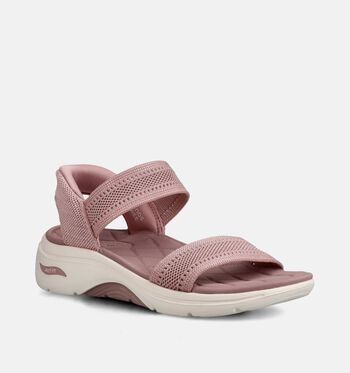 Skechers Arch Fit Sandalen Taupe/Roze