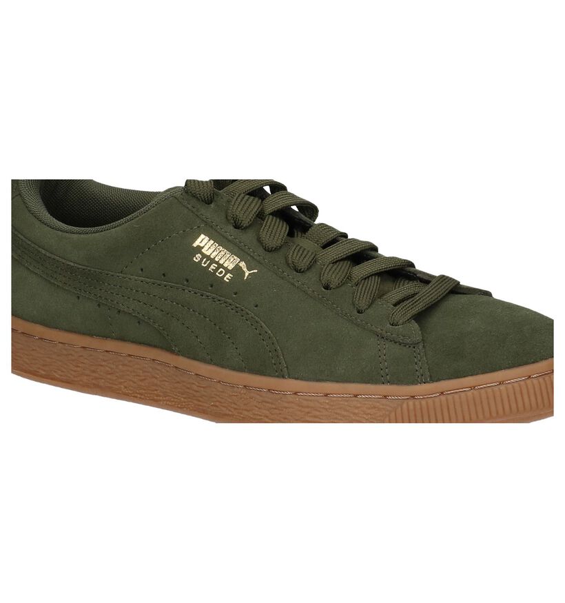 Puma Suede Classic Donker Groene Sneakers in nubuck (221714)