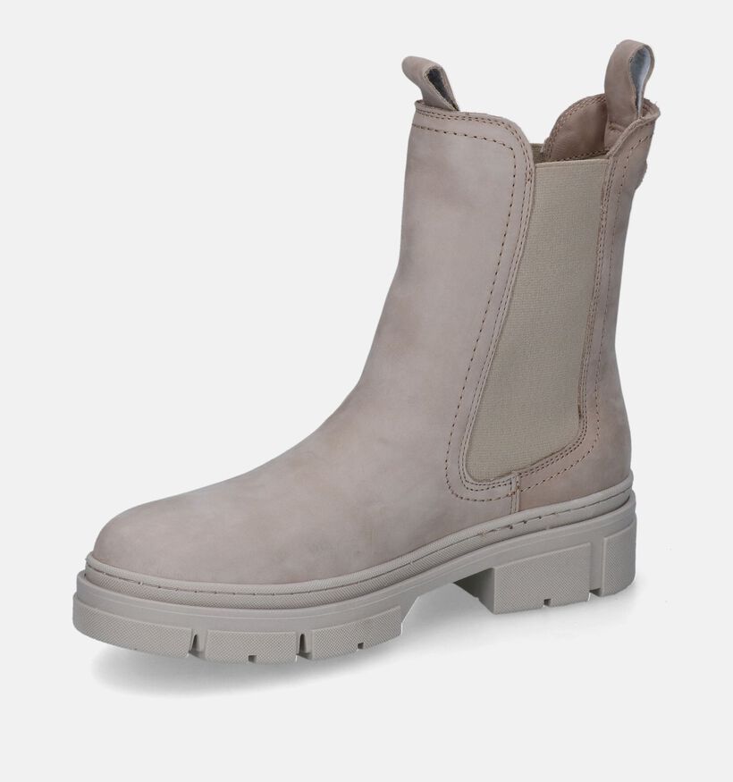 Tamaris Bottines Chelsea en Beige en nubuck (315383)