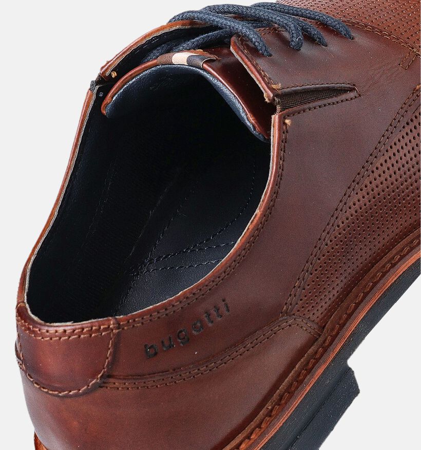 Bugatti Merlo Chaussure à lacets habillée en Cognac pour hommes (355305)