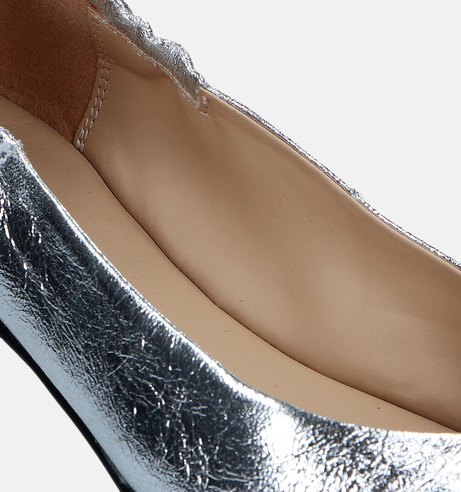 Zilveren ballerina's on sale