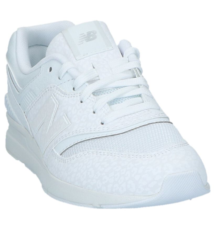 New Balance WL697 Witte Sneakers in kunstleer (220608)