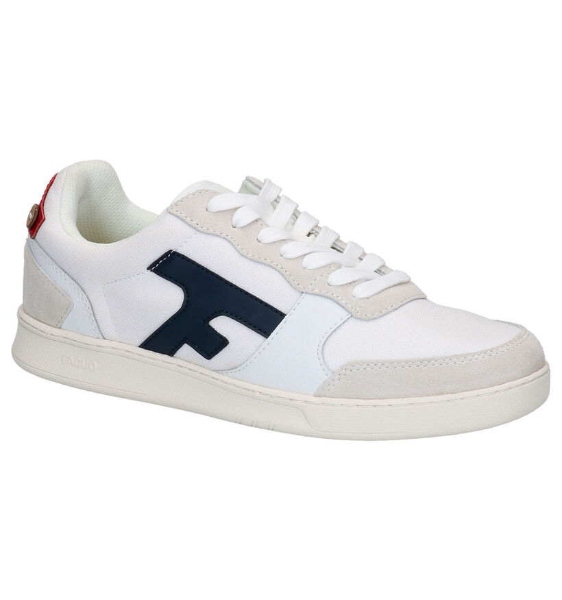 Faguo Hazel Witte Sneakers in leer (274844)