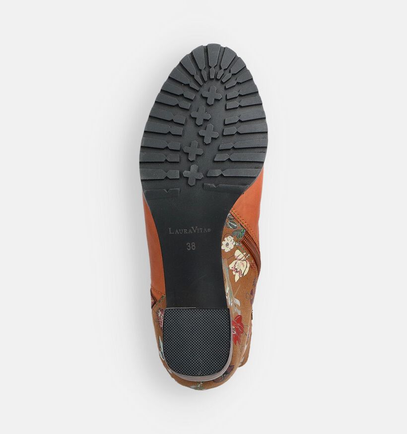Laura Vita Cognac Enkellaarzen voor dames (364967)