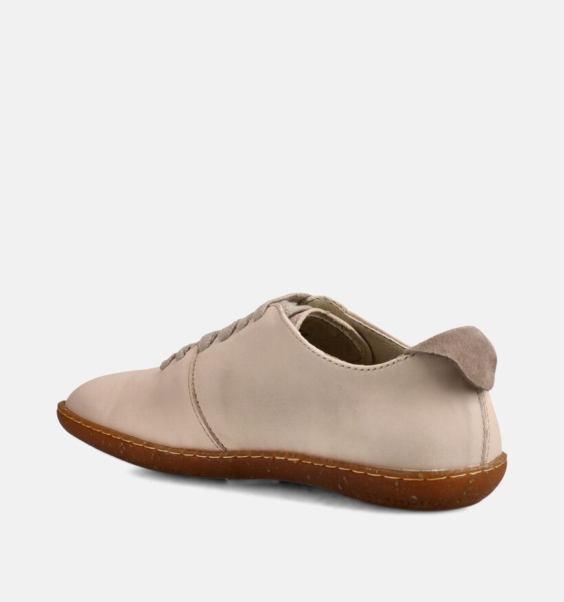 El Naturalista El Viajero Chaussures &agrave; lacets en Beige pour femmes (372210) - pour semelles orthop&eacute;diques