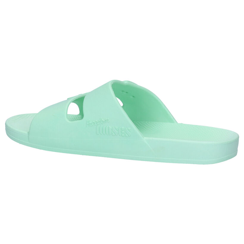 Freedom Moses Basic Groene Slippers in kunststof (288370)