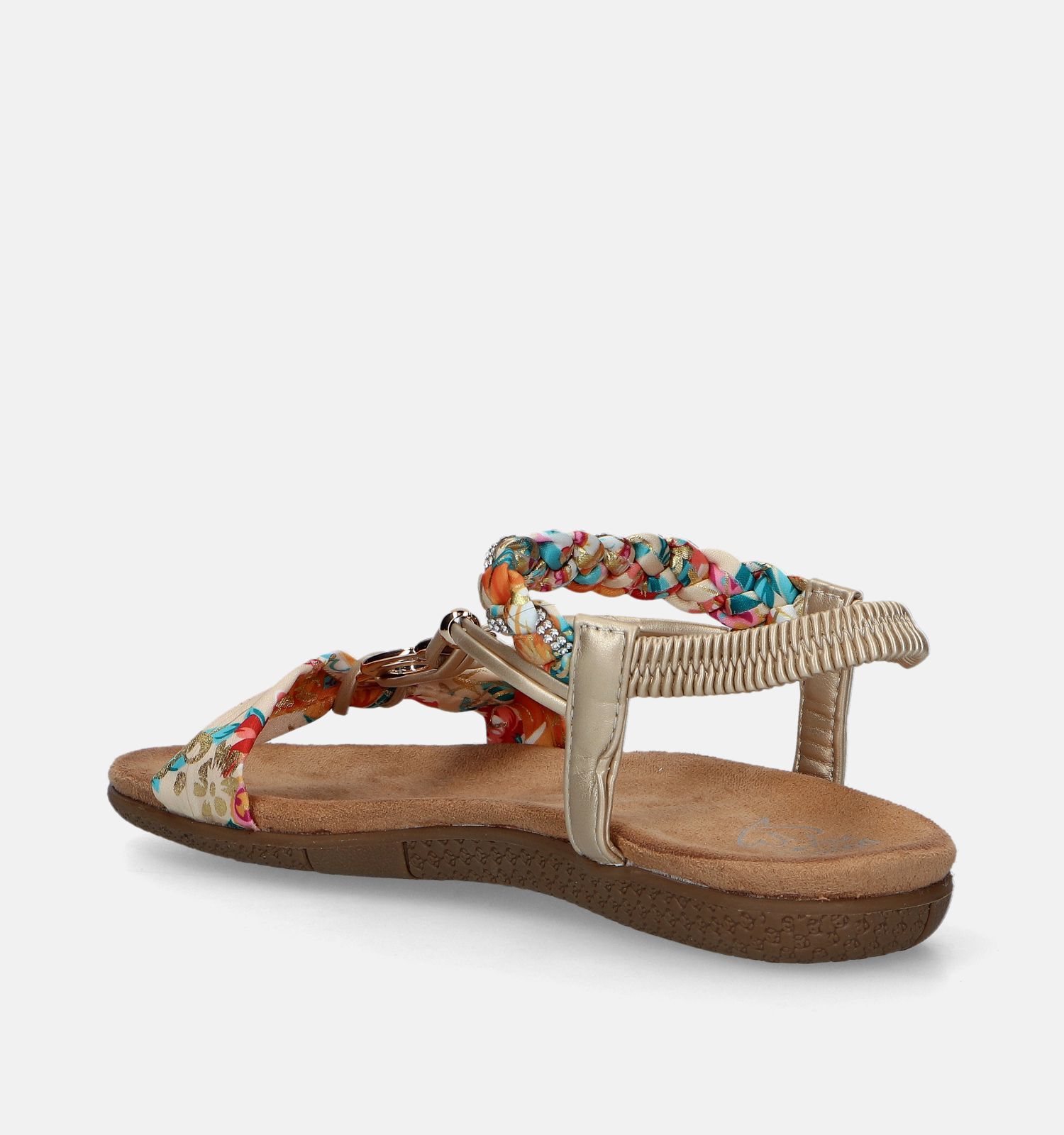 Double Heart Gouden Sandalen Dames Sandalen Online op TORFS.BE