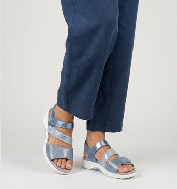 Solemade Sandales Or/Bleu