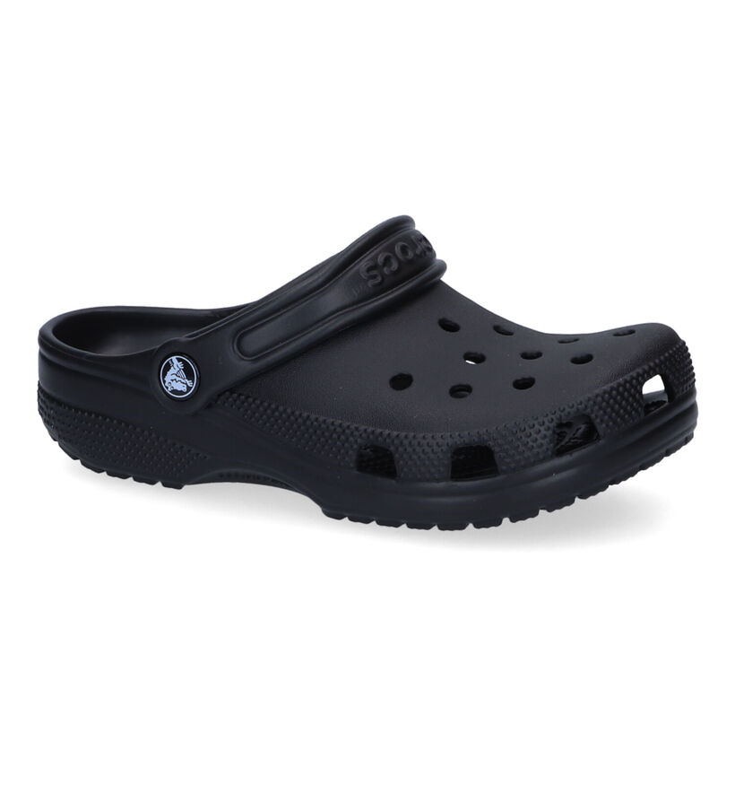 Crocs Classic Clog Nu-pieds en Noir pour garçons (307770)