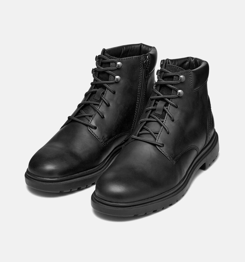 Geox Andalo Zwarte Veterboots voor heren (360098) - geschikt voor steunzolen