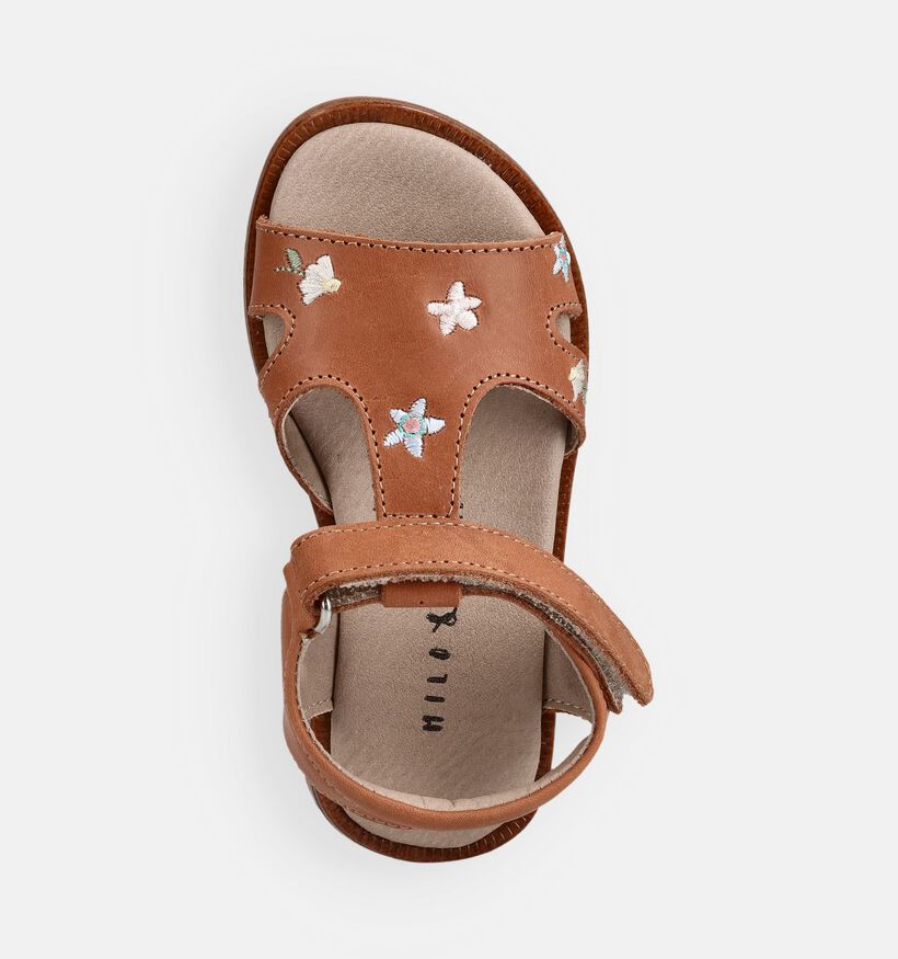 Milo & Mila Cognac Sandalen voor meisjes (372547)